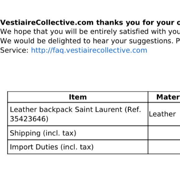 Saint Lauren Backpack with dust bag - Picture 9 of 9